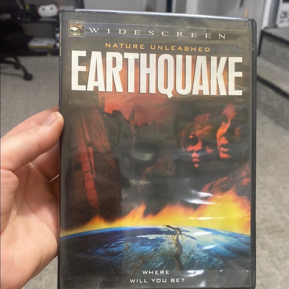 DVD collection.Nature Unleashed: Earthquake DVD - Black Case